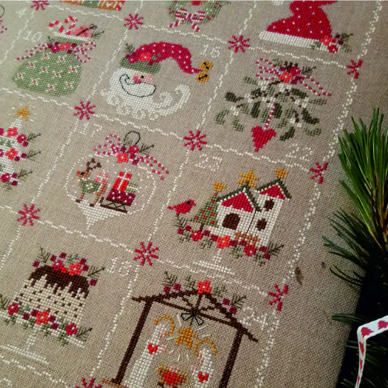 Christmas Cross stitch Advent Calendar Sew Me School of Fashion and Christmas Cross stitch Advent Calendar Sew Me School of Fashion and
